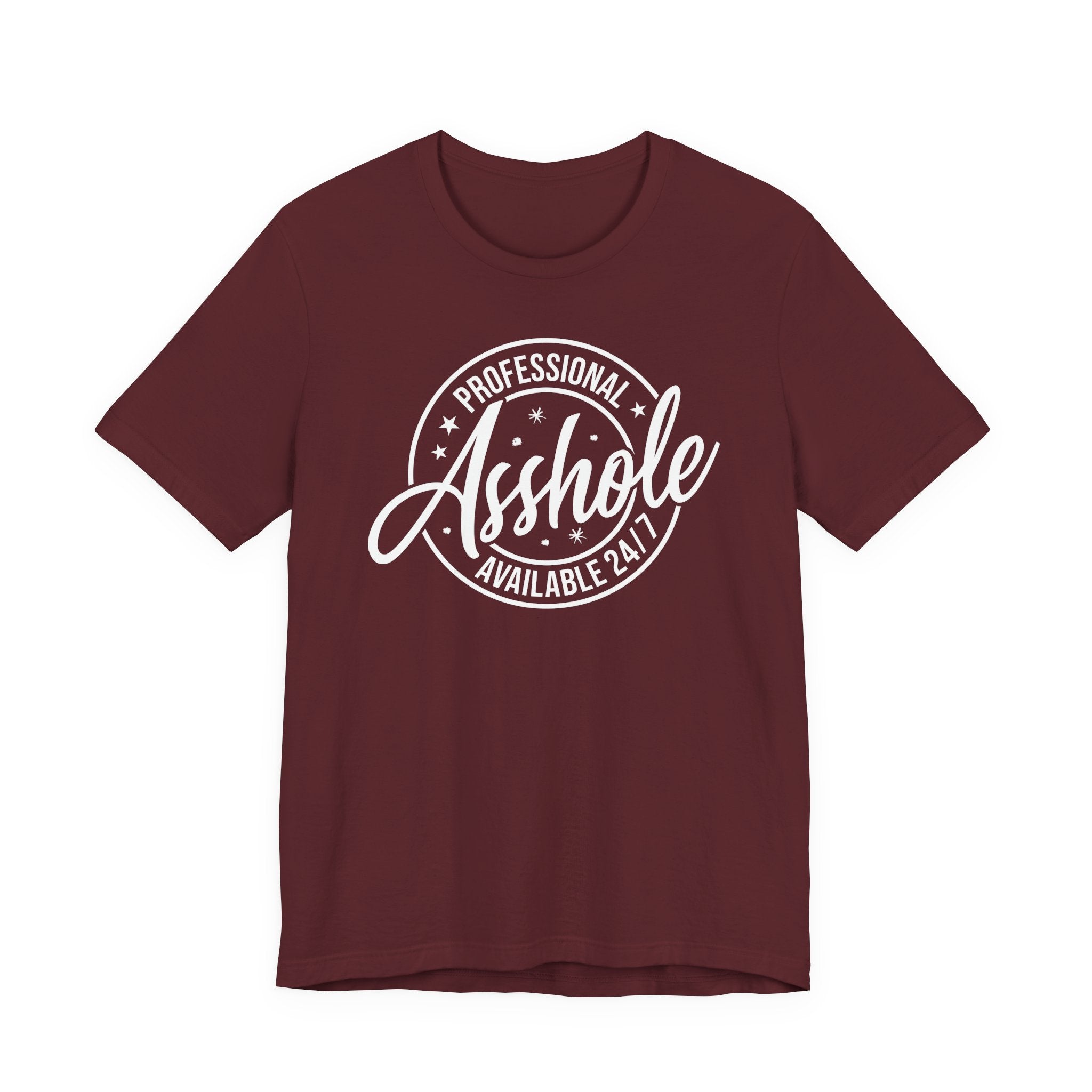 Unisex Jersey T-Shirt mit Frontprint „Asshole“ – freches Statement Shirt aus 100 % Baumwolle
