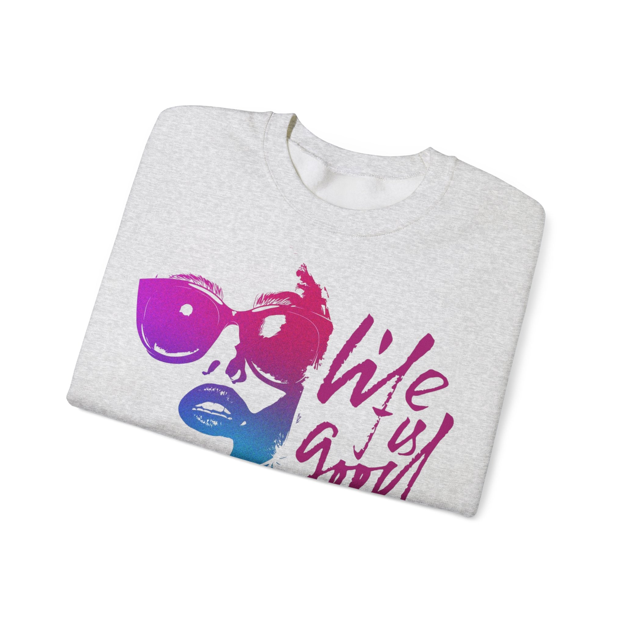 Life is Good Crewneck Sweatshirt, Unisex Casual Sweatshirt, Inspirational Gift for Her, Everyday Wear, Cozy Fashion, Summer Vibes