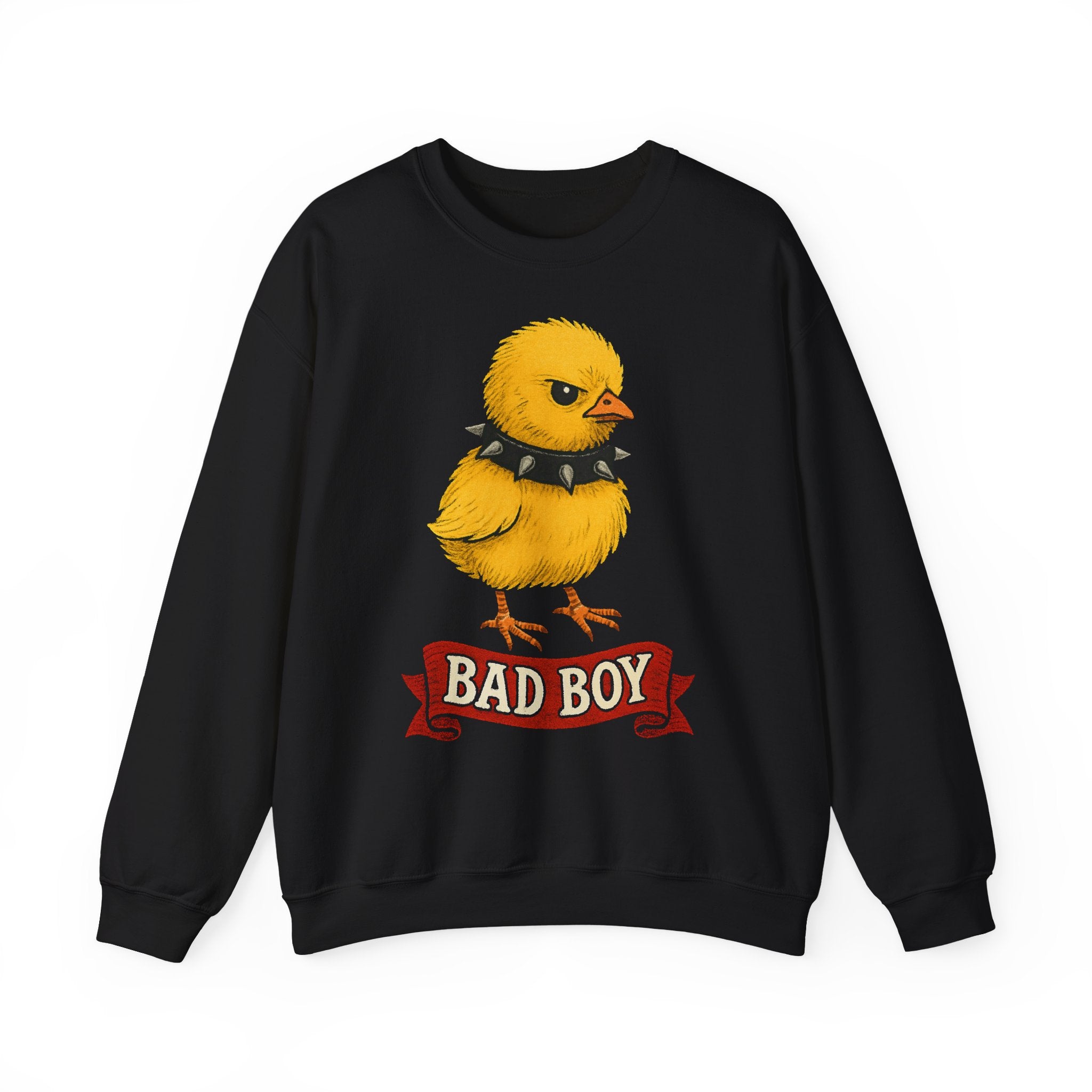 Bad Boy Chick Sweatshirt, Unisex Sweatshirt, Cute Chicken Gift, Funny Animal Crewneck, Trendy Apparel