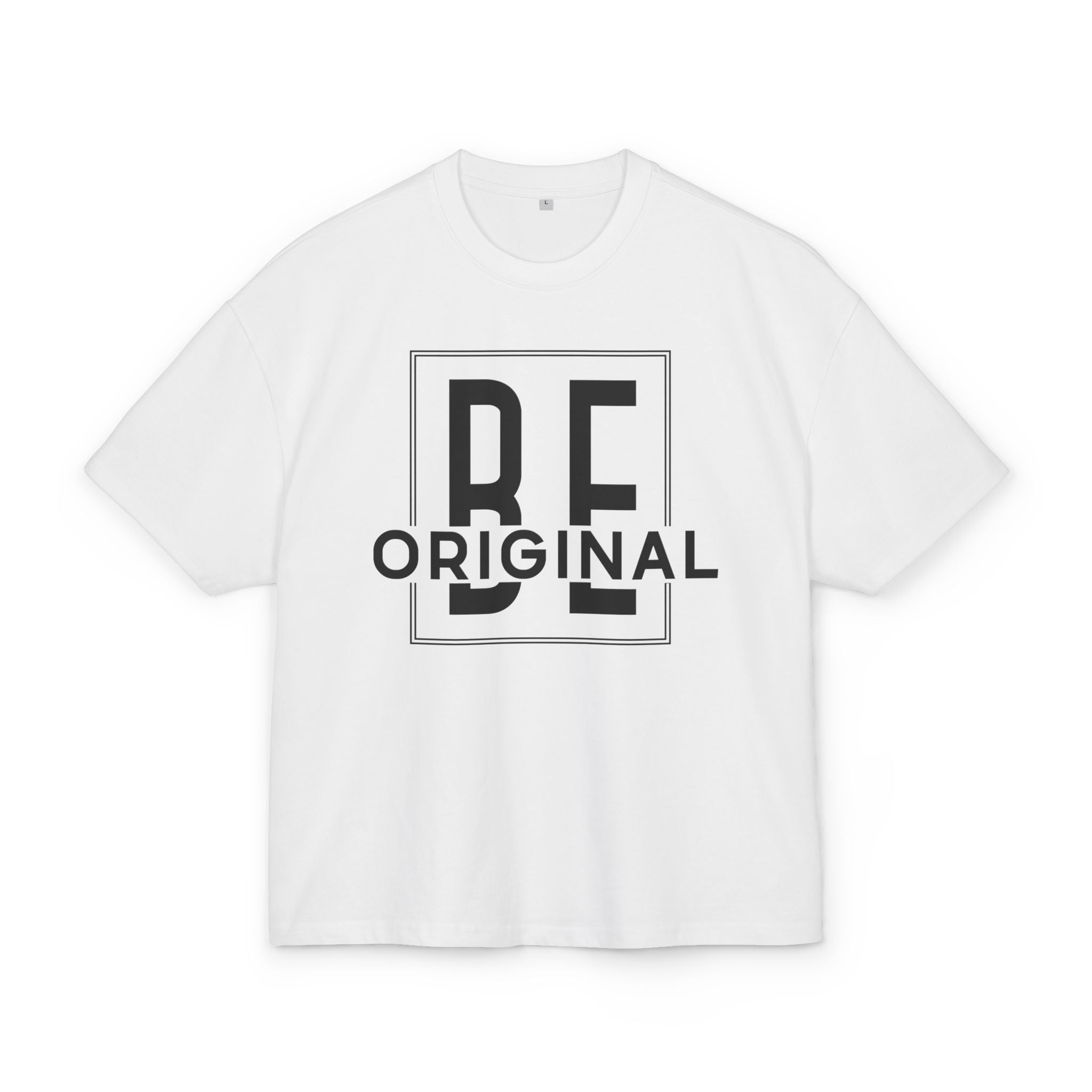 OVERSIZED BOX SHIRT STATEMENT – BE ORIGINAL | UNISEX T-SHIRT MIT PRINT