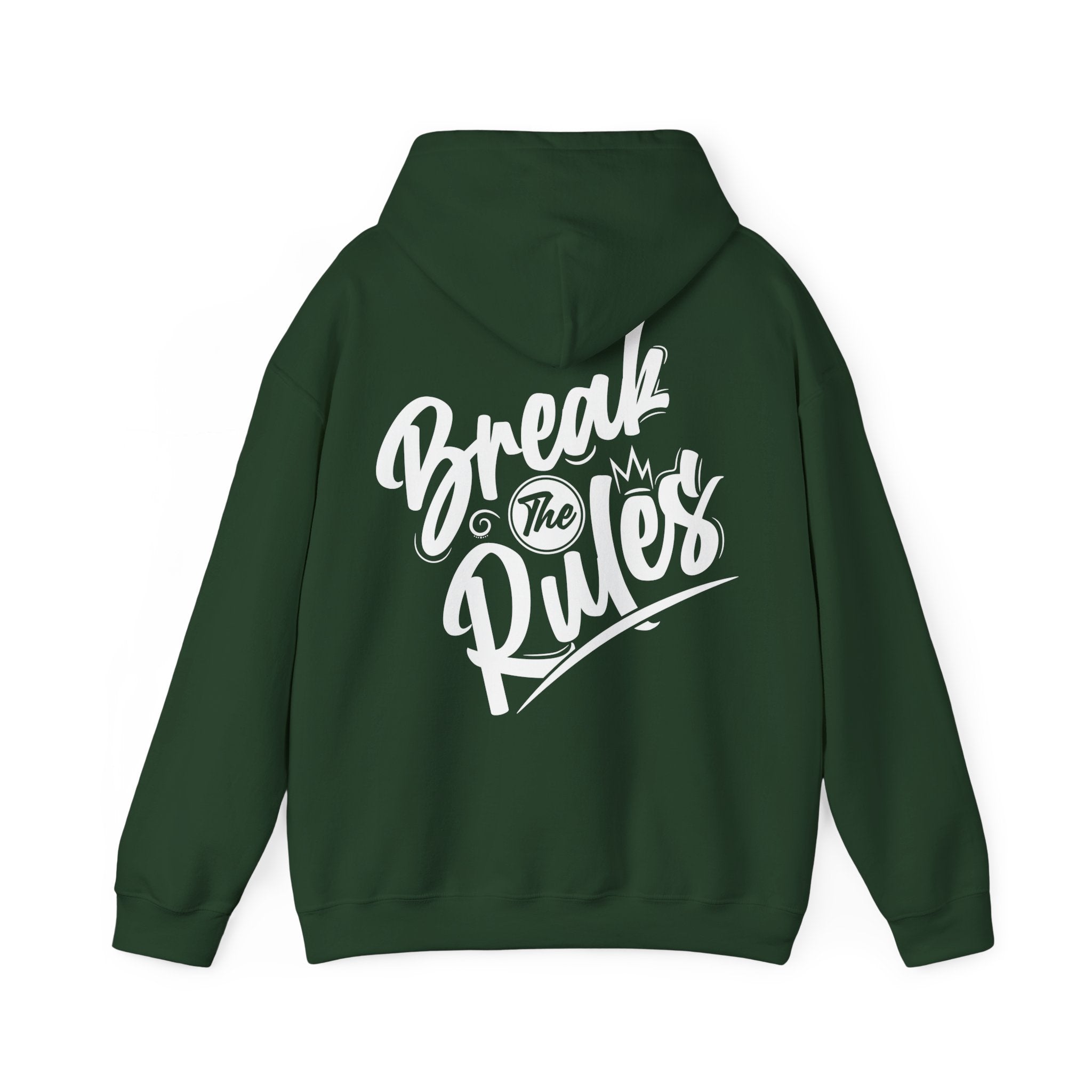 Unisex Hoodie mit Rückenprint „Break the Rules“ – Streetwear Hoodie für mutige Styles