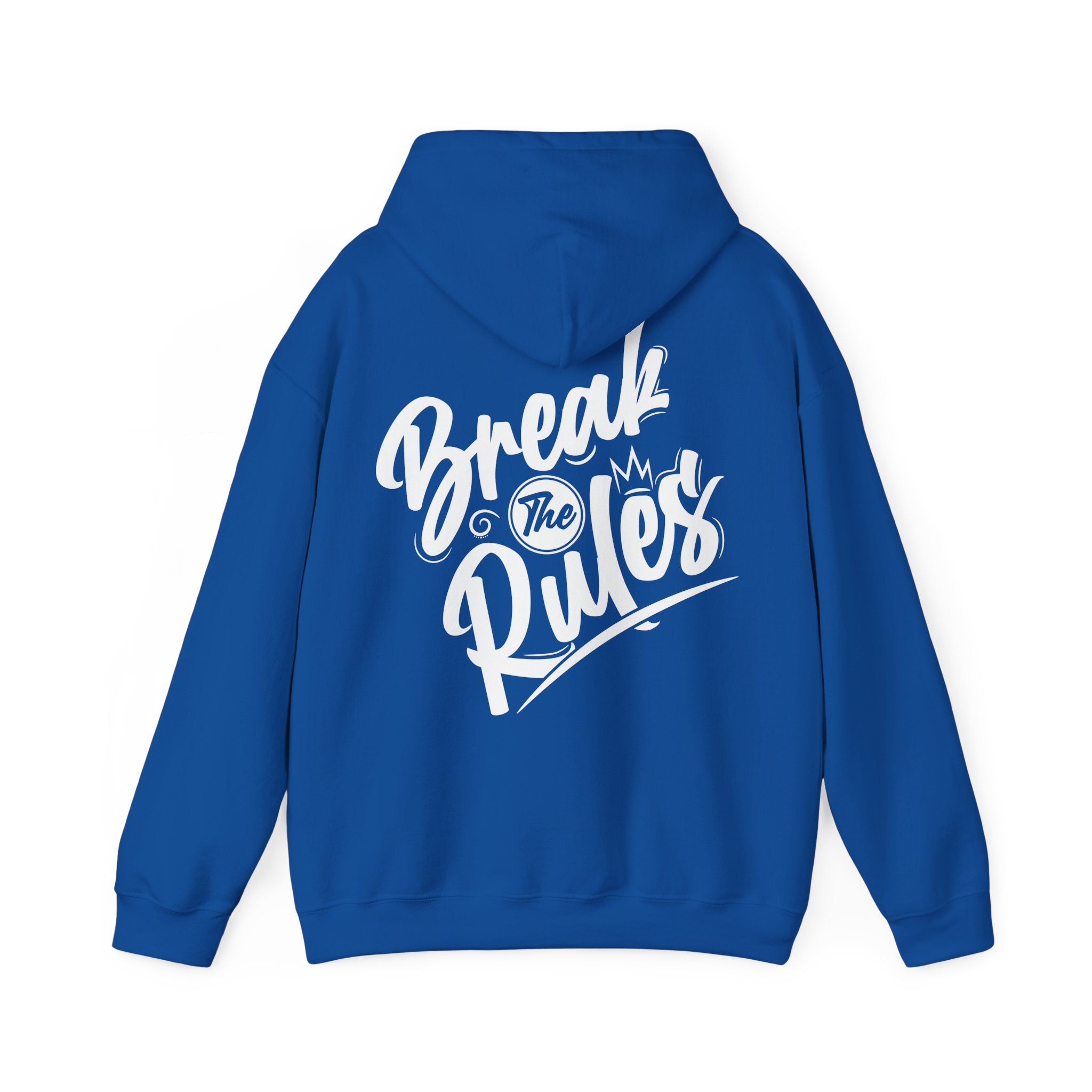 Unisex Hoodie mit Rückenprint „Break the Rules“ – Streetwear Hoodie für mutige Styles