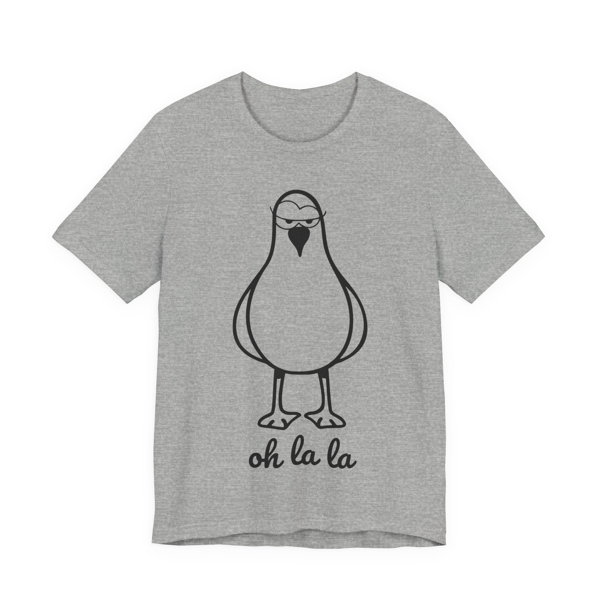 Unisex Jersey T-Shirt „Sexy Möwe – Oh La La“ – Lässiges Kurzarmshirt mit frechem Frontprint