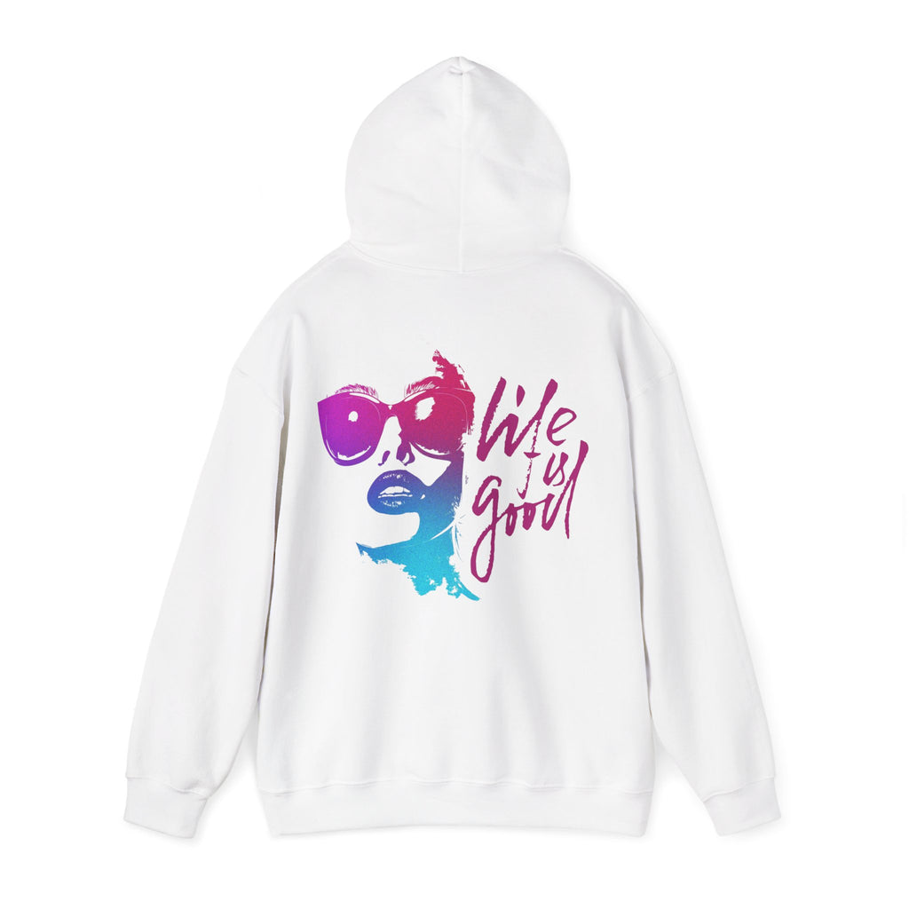 Hoodie „LIFE IS GOOD“ – Stylischer Unisex Hoodie mit positivem Rückenprint